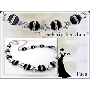 Pattern Puca Necklace Friendship uses Tinos Ios Foc with bead purchase